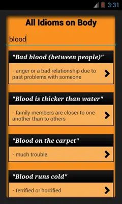 English Idioms android App screenshot 0