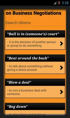 English Idioms android App screenshot 2